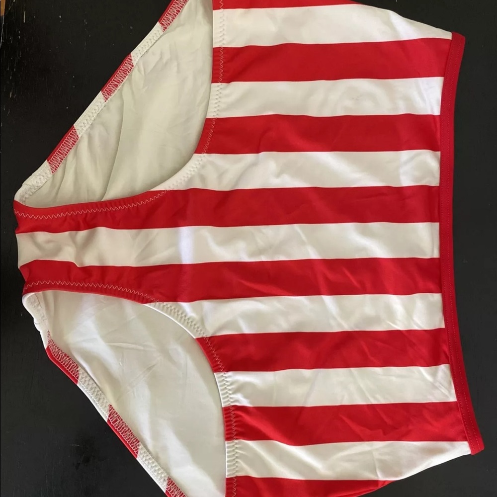 Solid & Stripped Bikini Bottom S - image 1